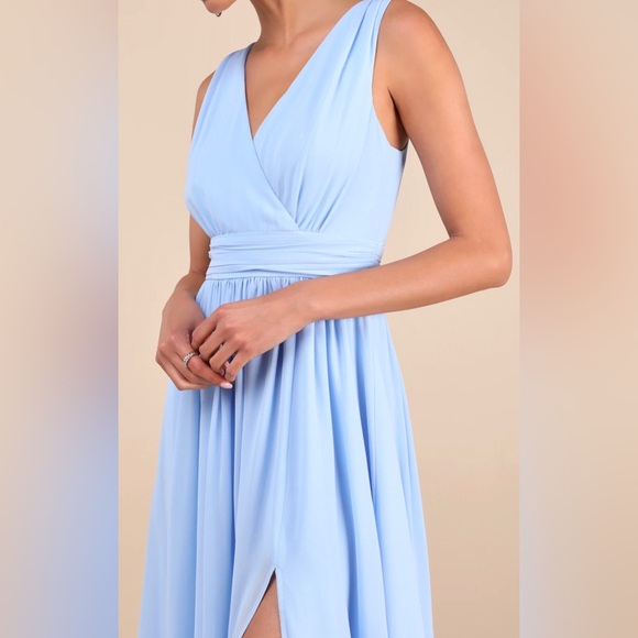 ⬇️Price Drop⬇️ Lulus Navy Blue Sleeveless Maxi Dress size XS NWT - Picture 13 of 13